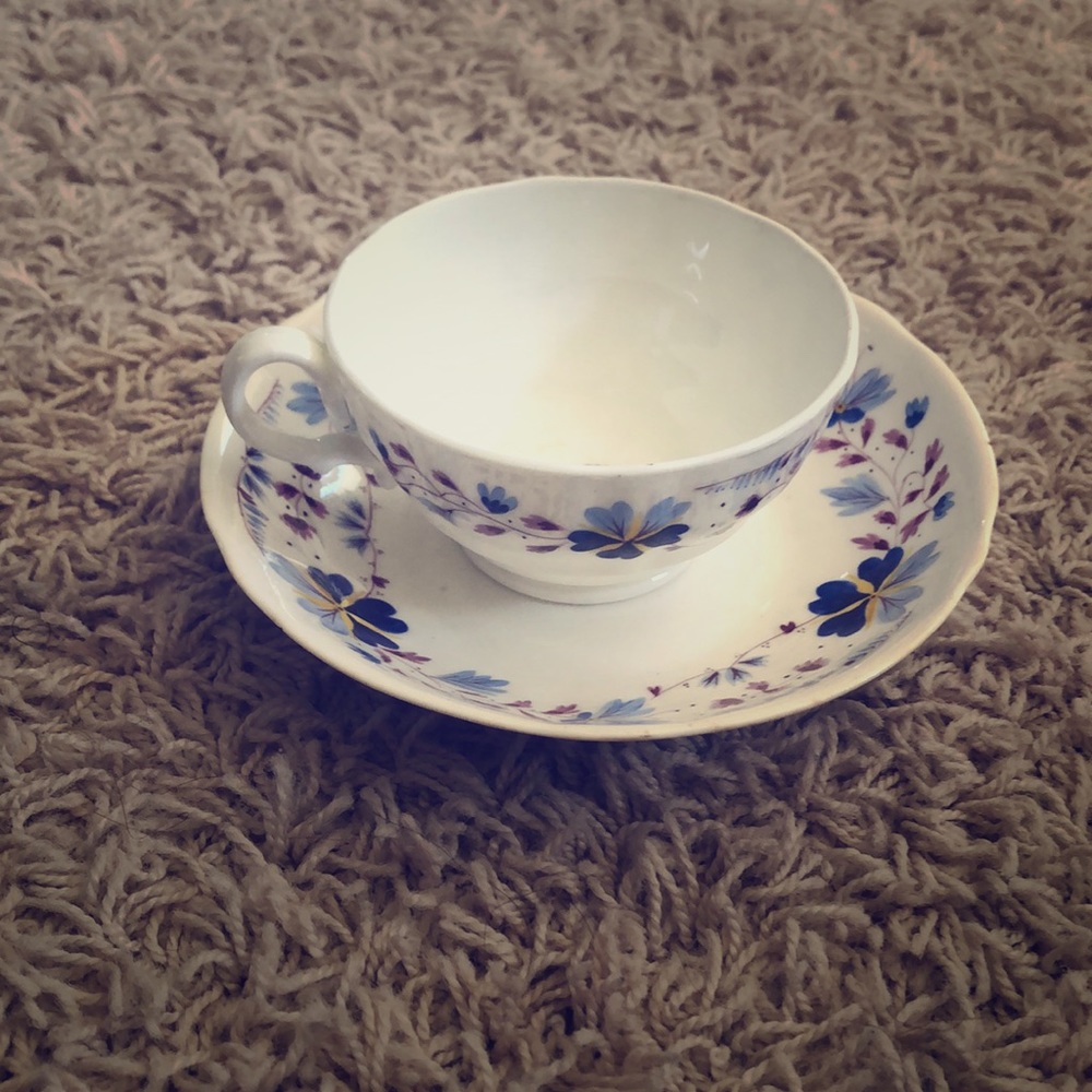 Vintage China Mug and Plate - brand unknown
